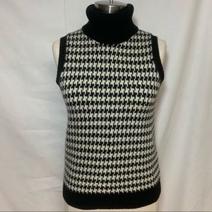 Ralph Lauren houndstooth cashmere sweater